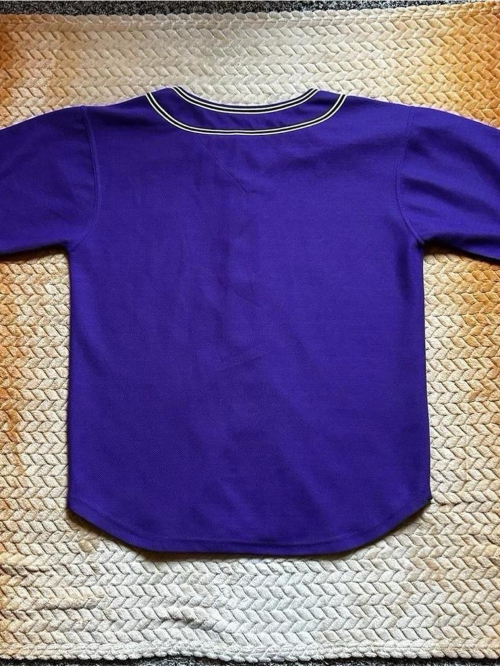 Vintage Phoenix Suns Purple Button-Up baseball style Jersey XL - Picture 4 of 5